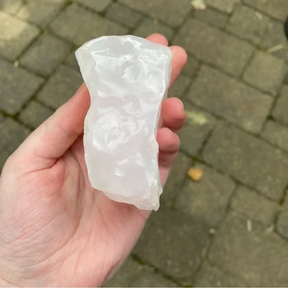 Large Pink Calcite Crystal Gemstone - Picture 6 of 6